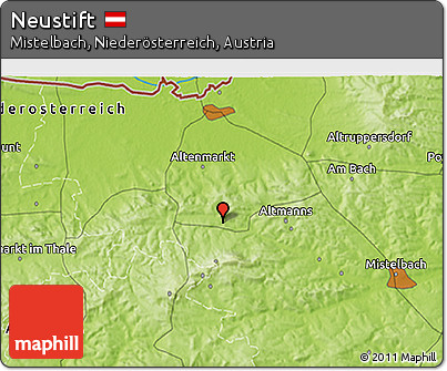 Physical 3D Map of Neustift