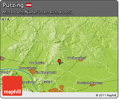 Physical 3D Map of Putzing