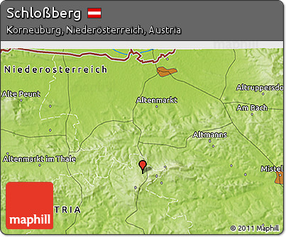 Physical 3D Map of Schloßberg