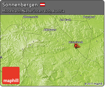 Physical 3D Map of Sonnenbergen