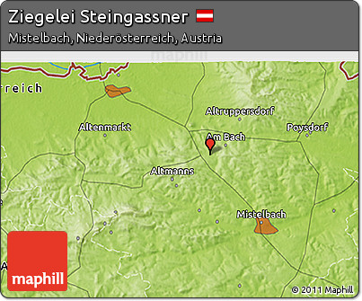 Physical 3D Map of Ziegelei Steingassner