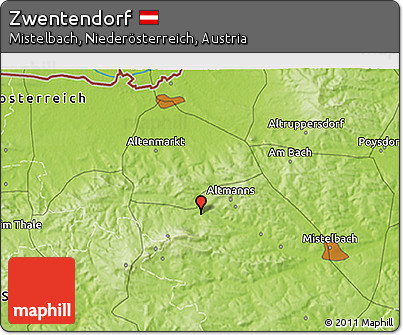 Physical 3D Map of Zwentendorf
