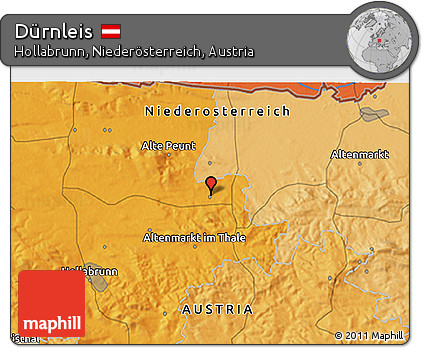 Political 3D Map of Dürnleis
