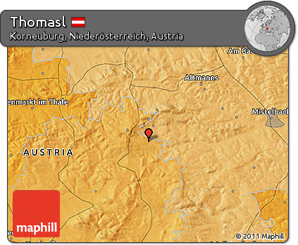 Political 3D Map of Thomasl
