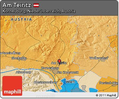 Political 3D Map of Am Teiritz