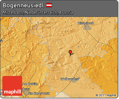 Political 3D Map of Bogenneusiedl