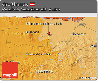 Political 3D Map of Großharras