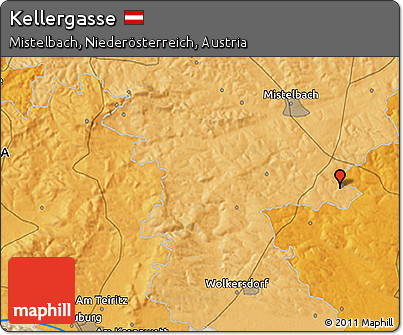 Political 3D Map of Kellergasse