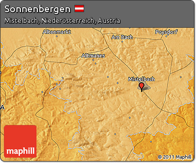 Political 3D Map of Sonnenbergen