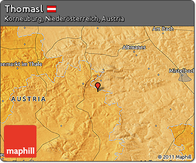 Political 3D Map of Thomasl