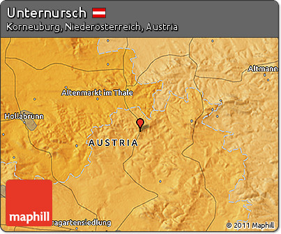 Political 3D Map of Unternursch