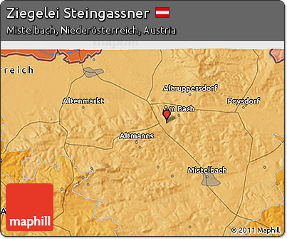 Political 3D Map of Ziegelei Steingassner