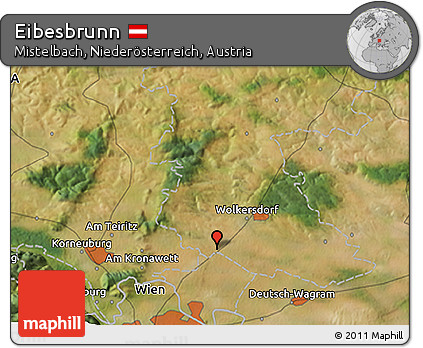 Satellite 3D Map of Eibesbrunn