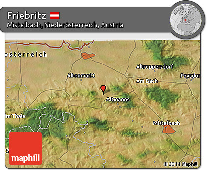 Satellite 3D Map of Friebritz