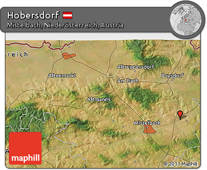 Satellite 3D Map of Hobersdorf