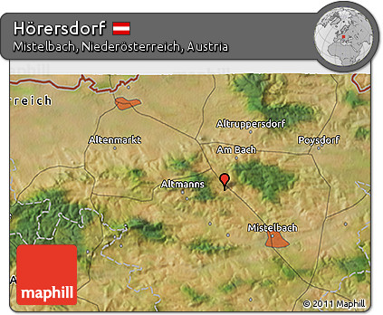 Satellite 3D Map of Hörersdorf