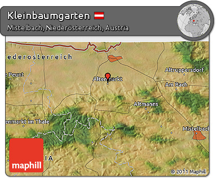 Satellite 3D Map of Kleinbaumgarten