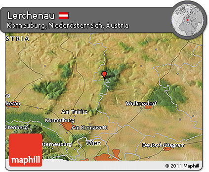 Satellite 3D Map of Lerchenau