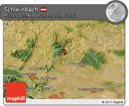 Satellite 3D Map of Schleinbach