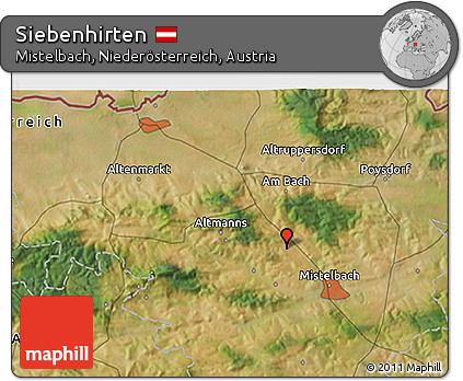 Satellite 3D Map of Siebenhirten
