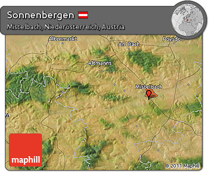 Satellite 3D Map of Sonnenbergen