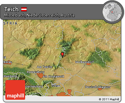 Satellite 3D Map of Teich