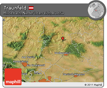 Satellite 3D Map of Traunfeld