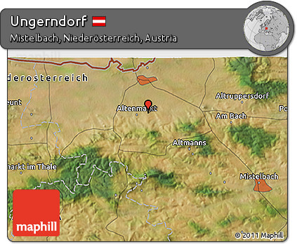 Satellite 3D Map of Ungerndorf