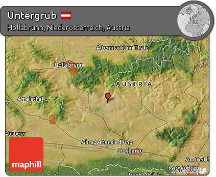 Satellite 3D Map of Untergrub