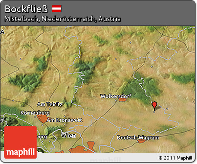 Satellite 3D Map of Bockfließ