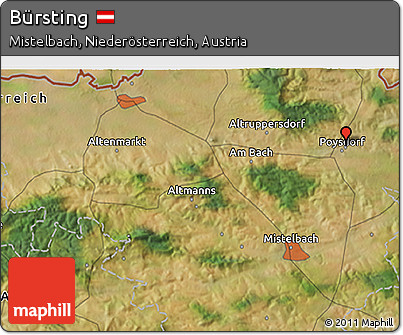 Satellite 3D Map of Bürsting