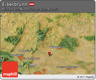 Satellite 3D Map of Eibesbrunn