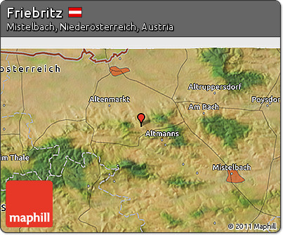 Satellite 3D Map of Friebritz