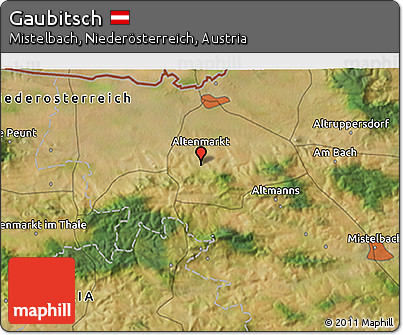 Satellite 3D Map of Gaubitsch