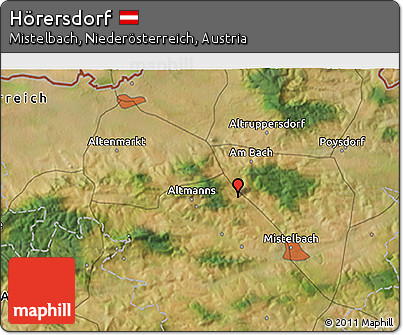 Satellite 3D Map of Hörersdorf