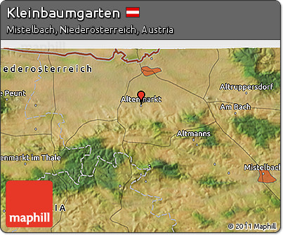 Satellite 3D Map of Kleinbaumgarten