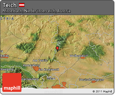 Satellite 3D Map of Teich