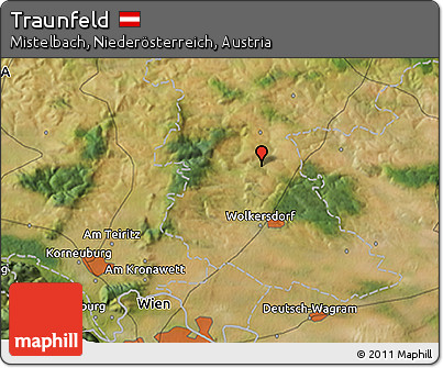 Satellite 3D Map of Traunfeld