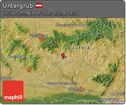 Satellite 3D Map of Untergrub