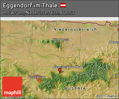 Satellite 3D Map of Eggendorf Im Thale