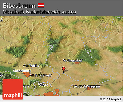 Satellite 3D Map of Eibesbrunn