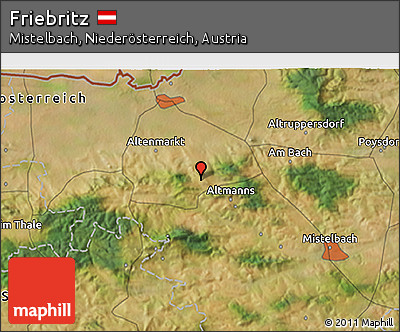 Satellite 3D Map of Friebritz