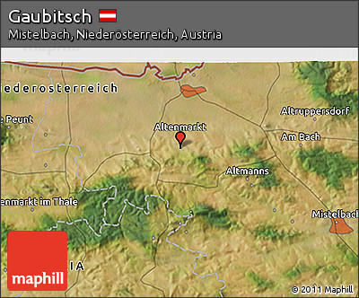 Satellite 3D Map of Gaubitsch