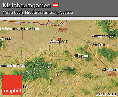 Satellite 3D Map of Kleinbaumgarten