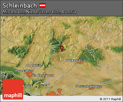 Satellite 3D Map of Schleinbach