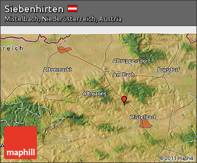 Satellite 3D Map of Siebenhirten