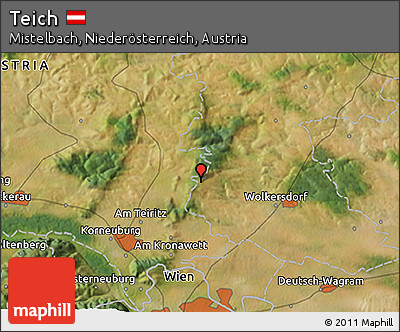Satellite 3D Map of Teich