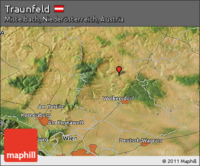 Satellite 3D Map of Traunfeld