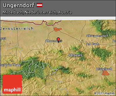 Satellite 3D Map of Ungerndorf