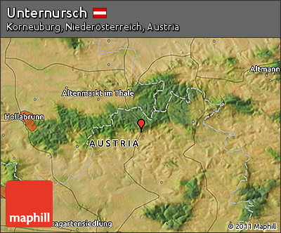 Satellite 3D Map of Unternursch